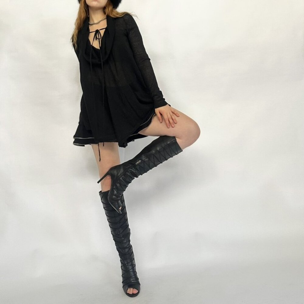 ANN DEMEULEMEESTER CASHMERE CONVERTIBLE SWEATER
